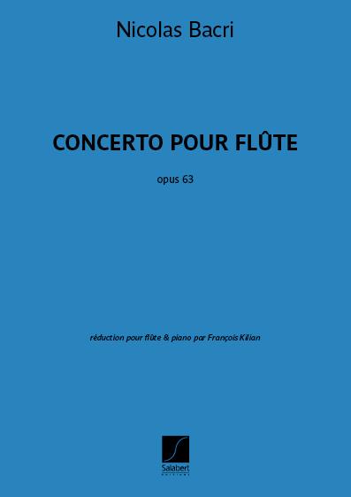 Concerto opus 63 - pour flûte - příčná flétna a klavír